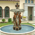Garden outdoor large antique brass woman statue bronze lady water fountain sculpture